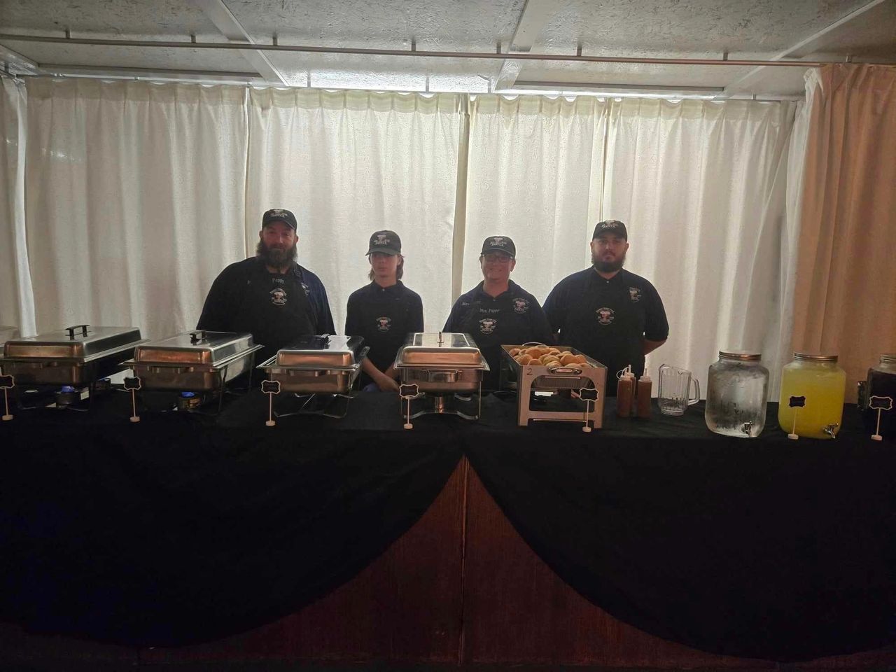Catering was provided by Pappy's